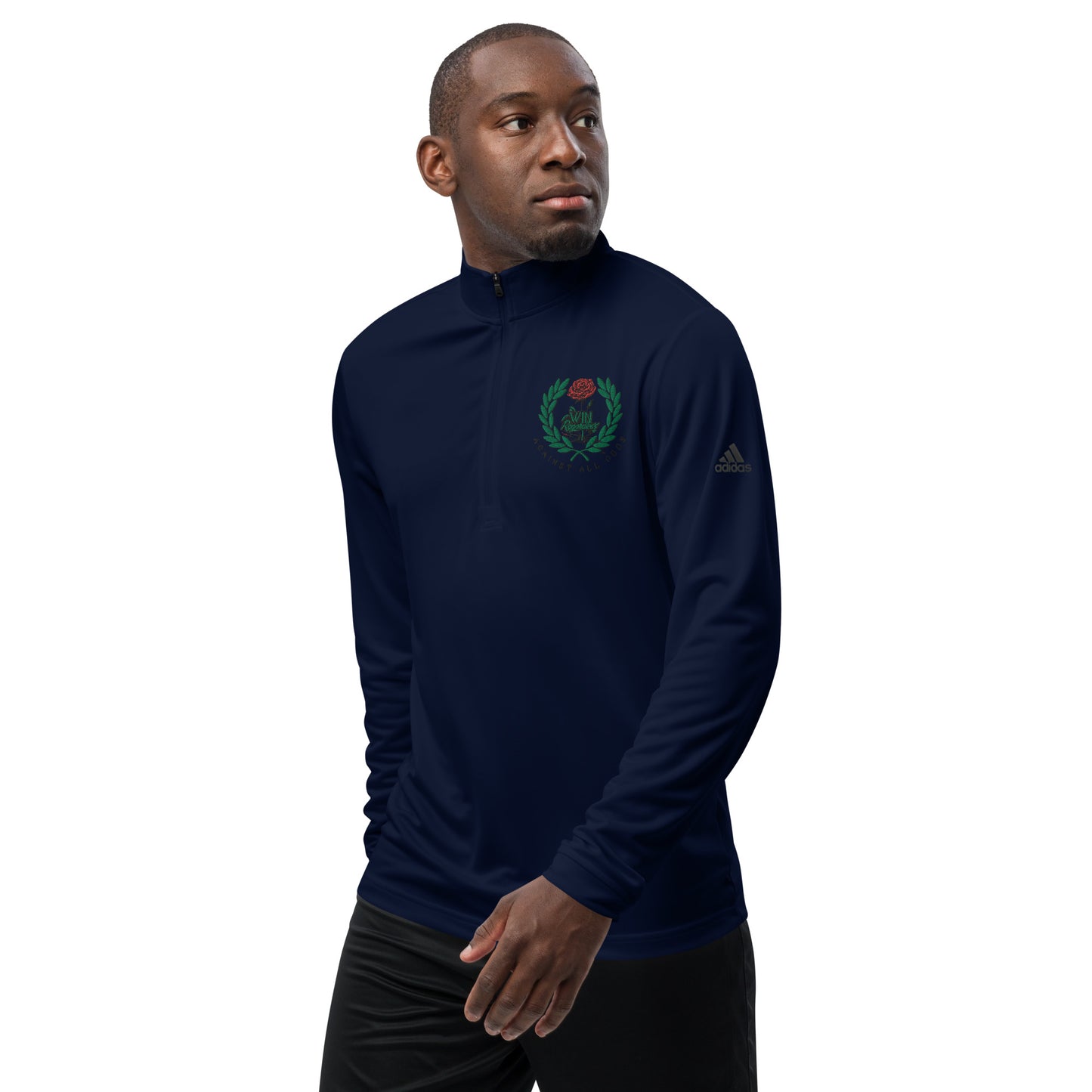 Quarter zip pullover Win Rose Black