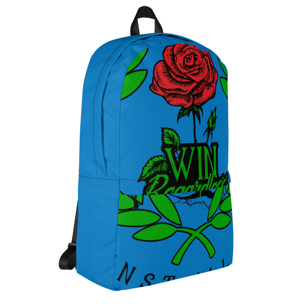 Win Rose Blue Backpack