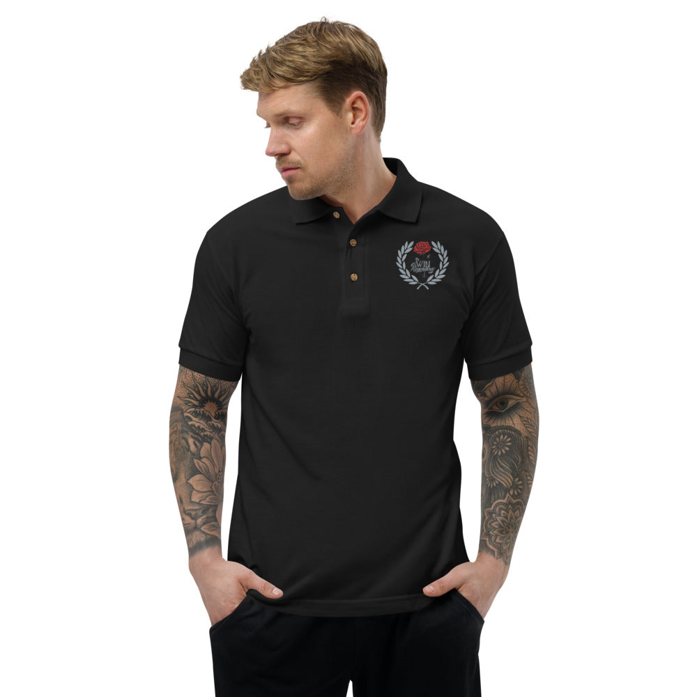 Win Regardless Embroidered Polo Shirt