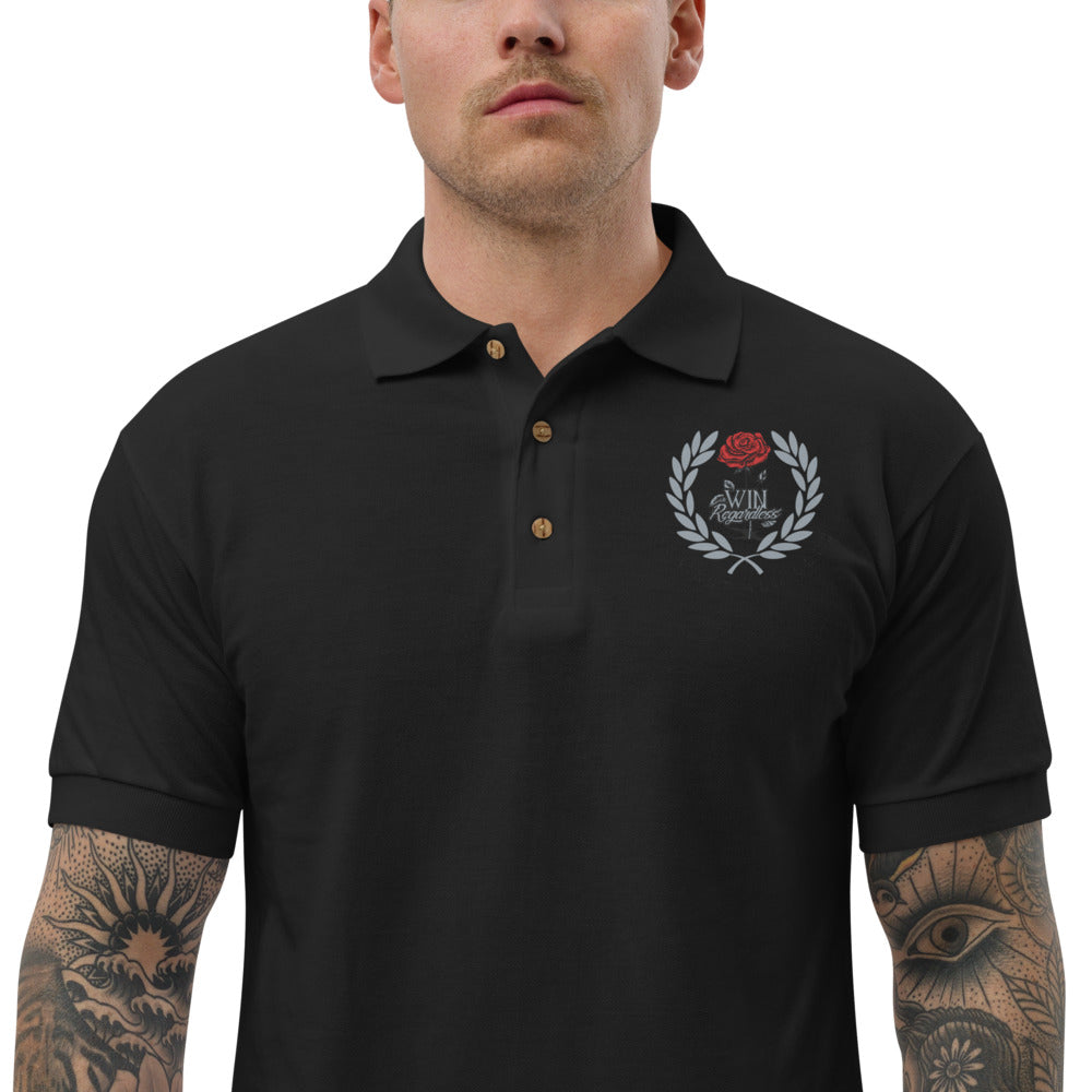 Win Regardless Embroidered Polo Shirt