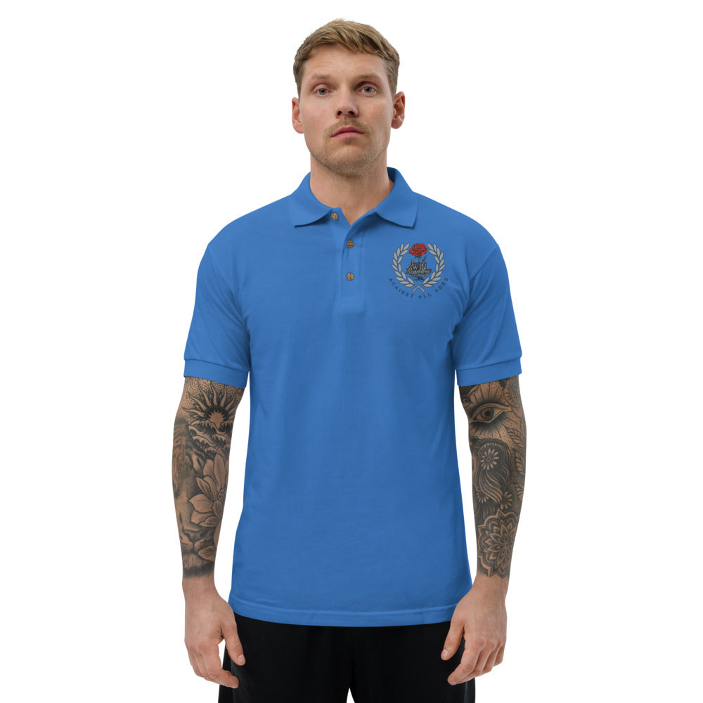 Win Regardless Embroidered Polo Shirt