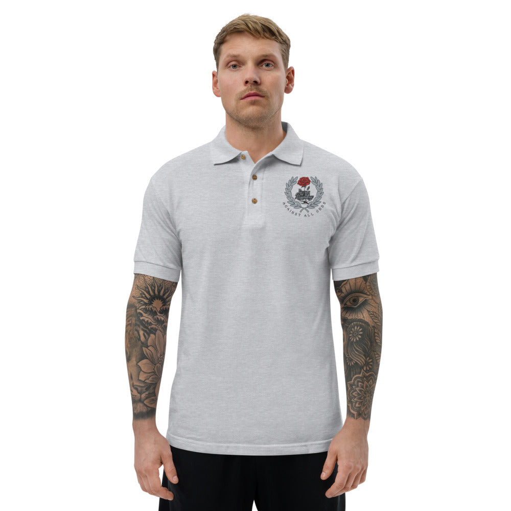 Win Regardless Embroidered Polo Shirt