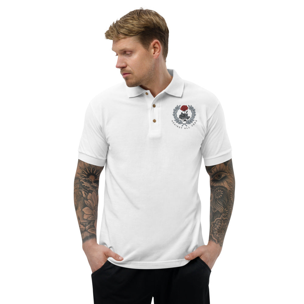 Win Regardless Embroidered Polo Shirt