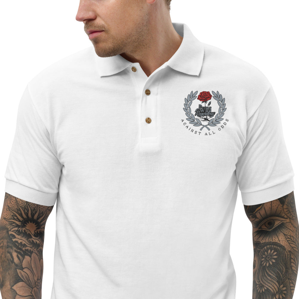 Win Regardless Embroidered Polo Shirt