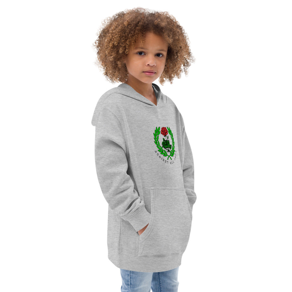 Kids Win logo 1 fleece hoodie