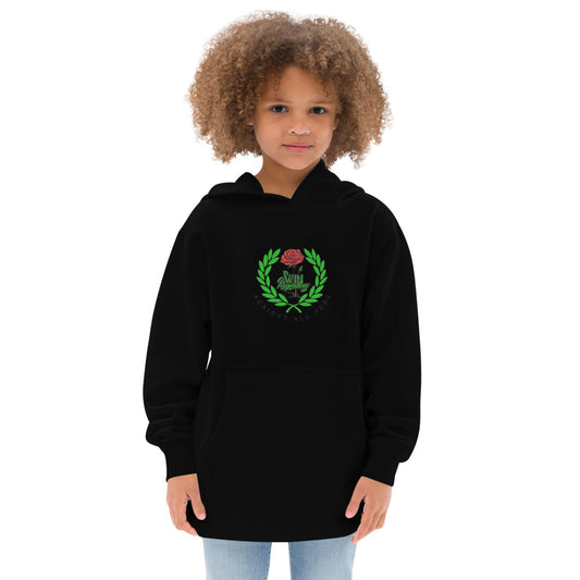 Kids Win logo 1 fleece hoodie