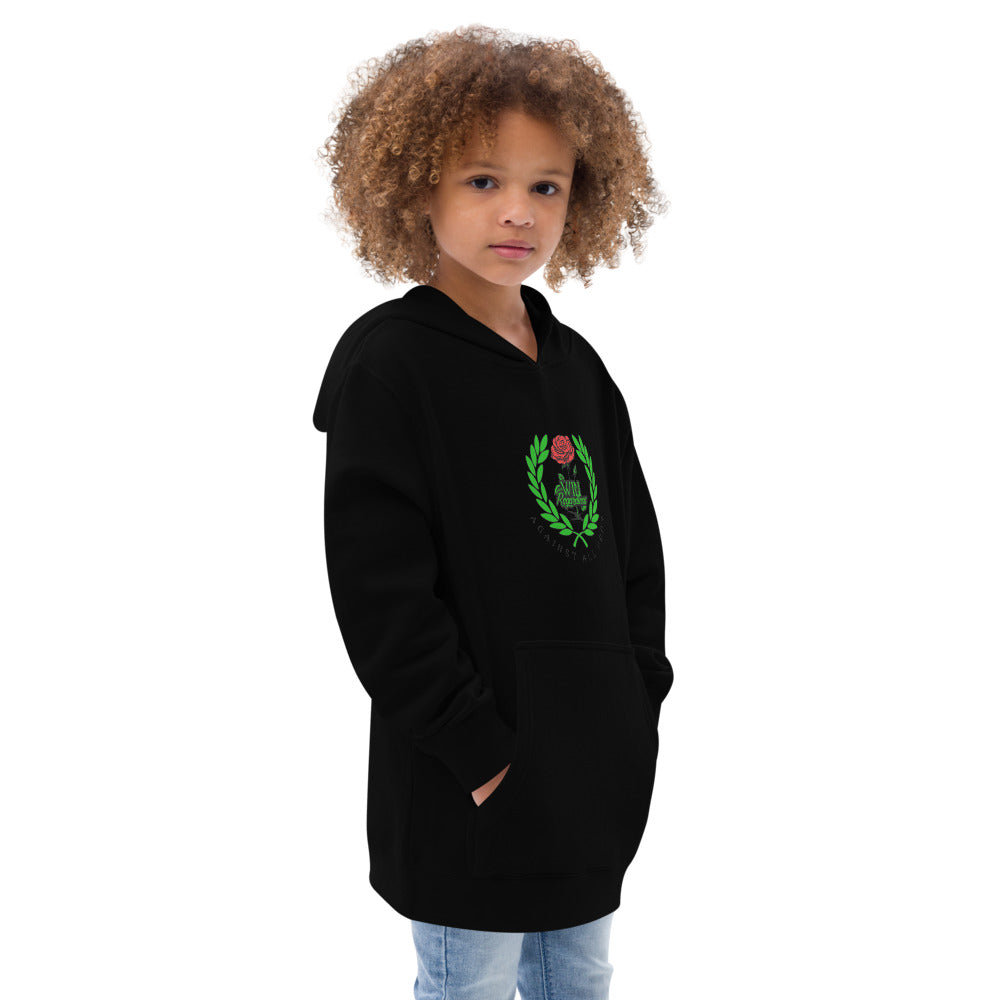 Kids Win logo 1 fleece hoodie