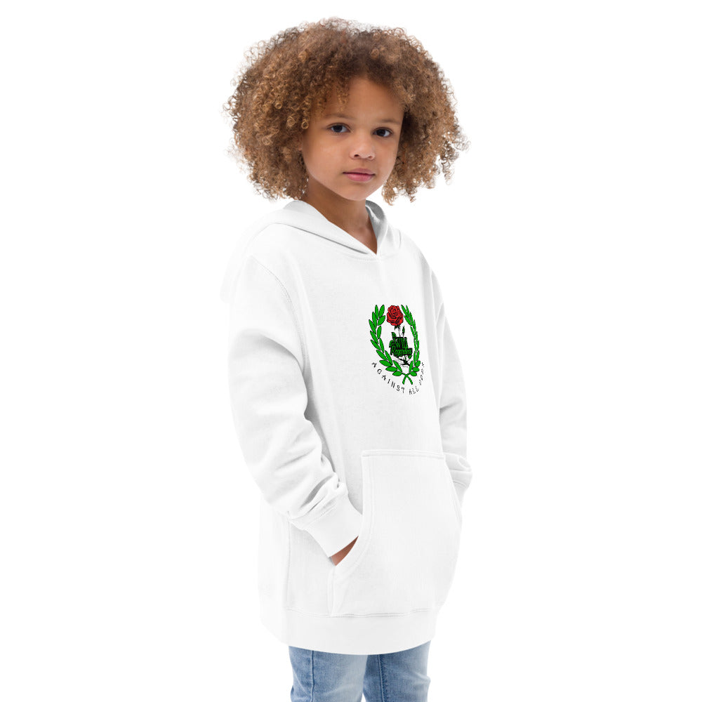 Kids Win logo 1 fleece hoodie