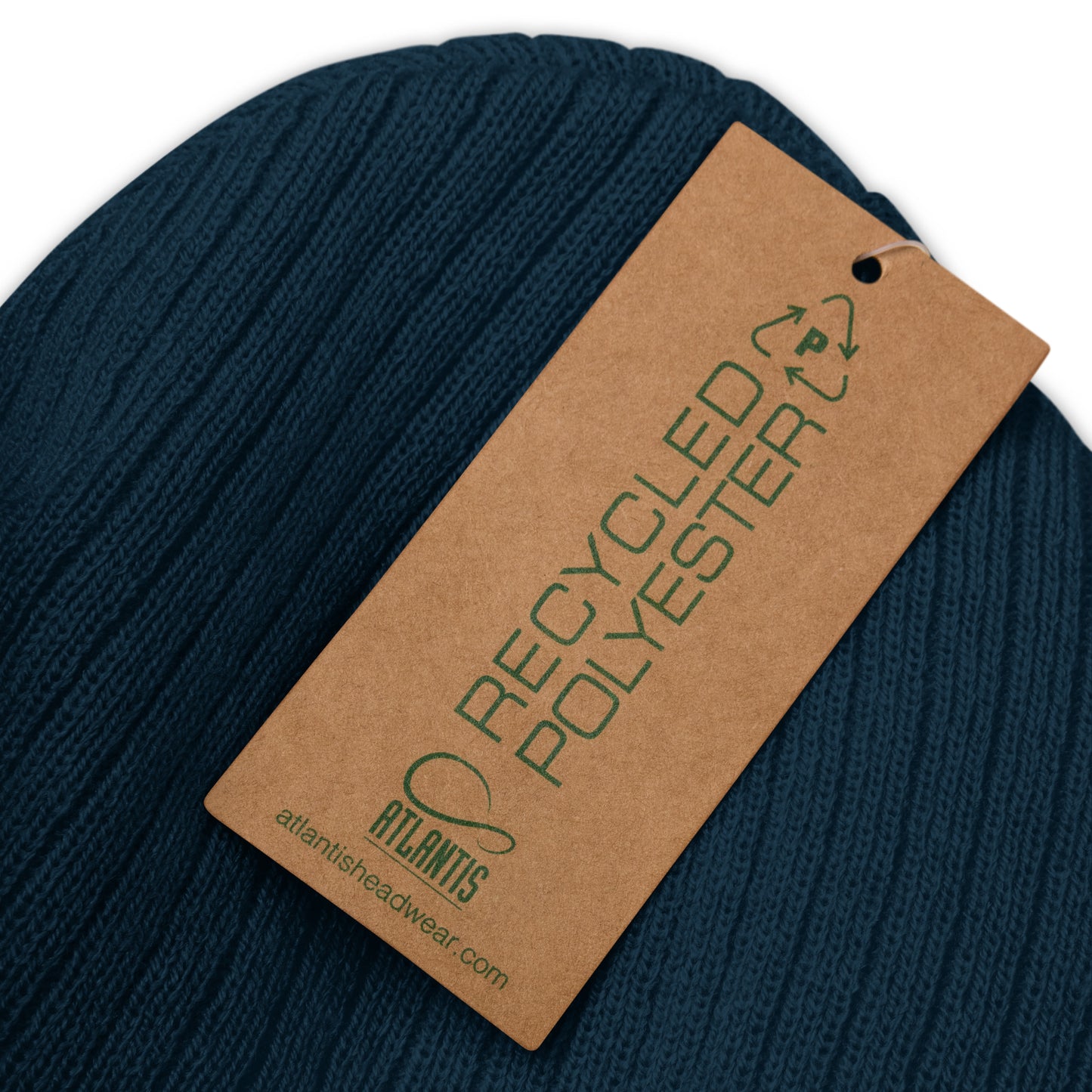 Ribbed knit beanie Win Blue Rose