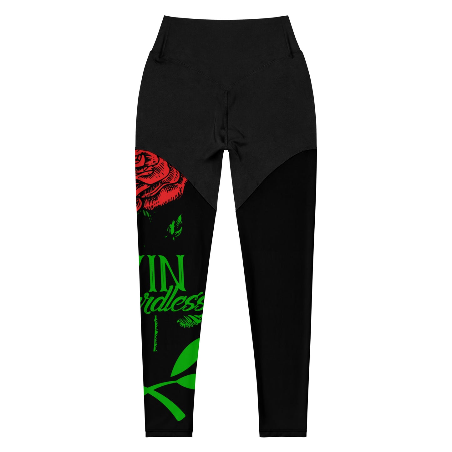 Sports Leggings Win Rose Black