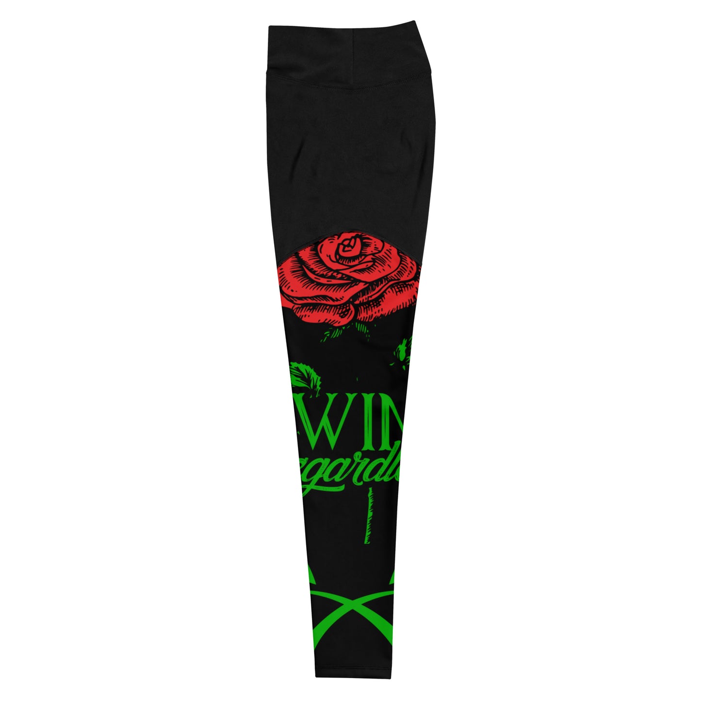 Sports Leggings Win Rose Black