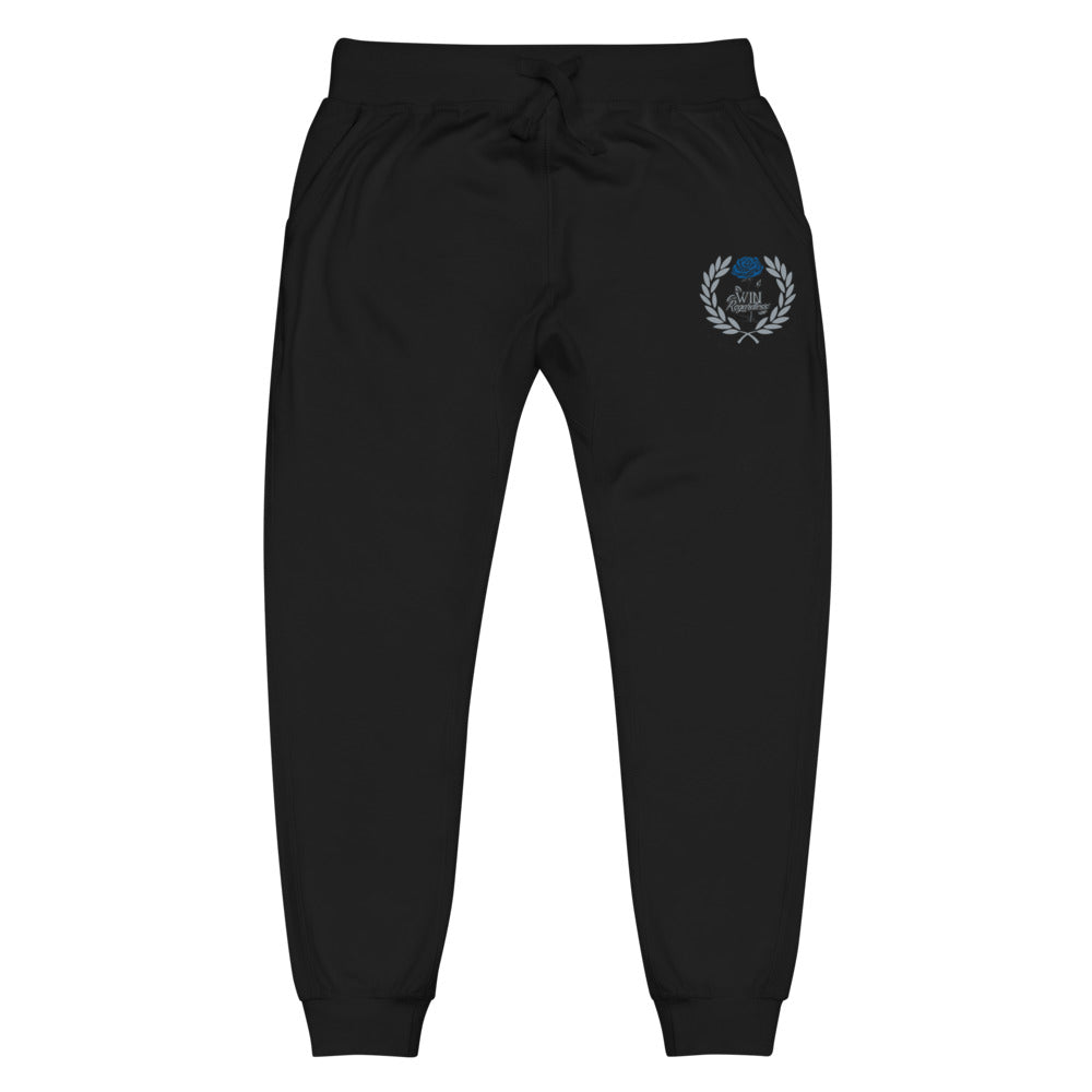 Win (blue rose) Unisex fleece sweatpants