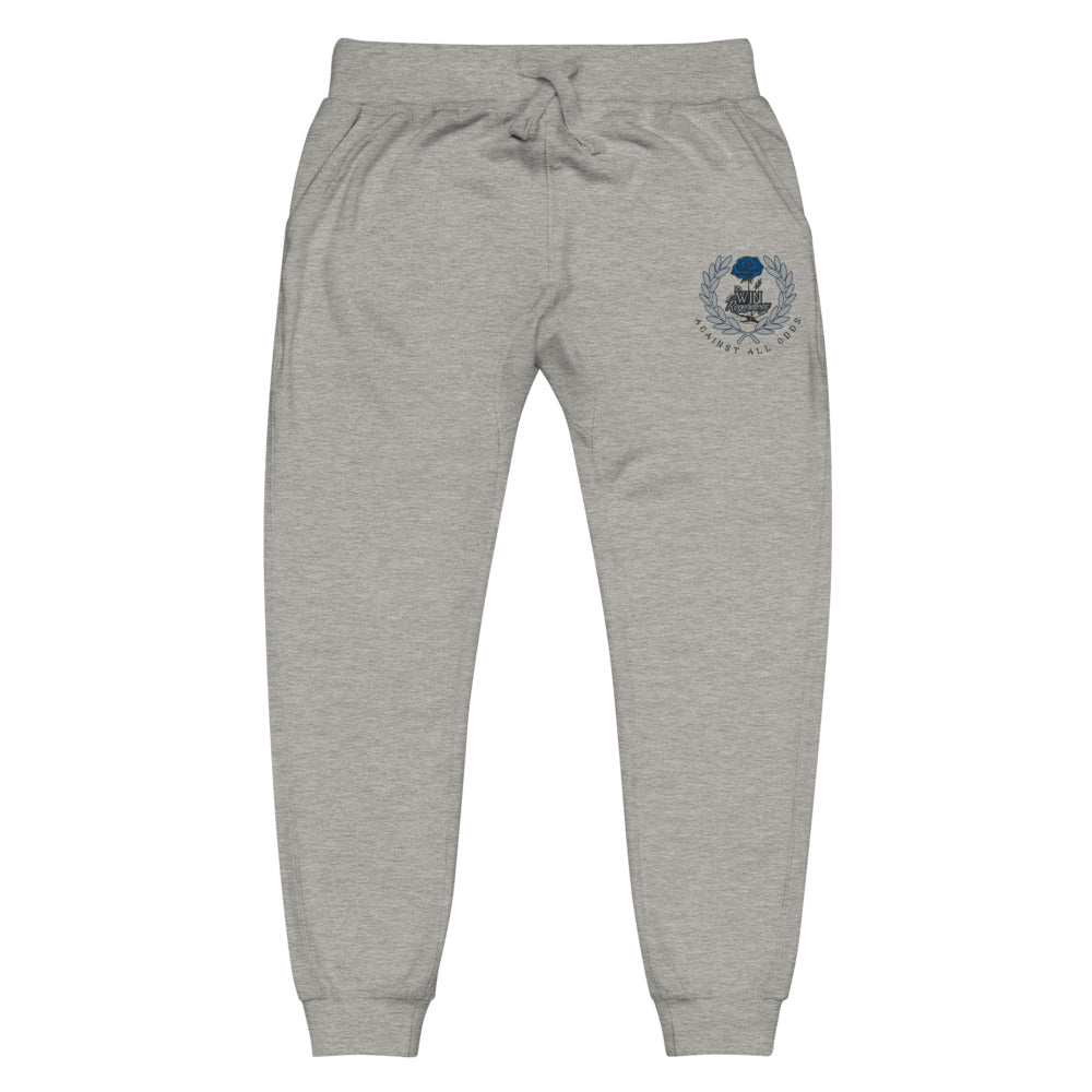 Win (blue rose) Unisex fleece sweatpants