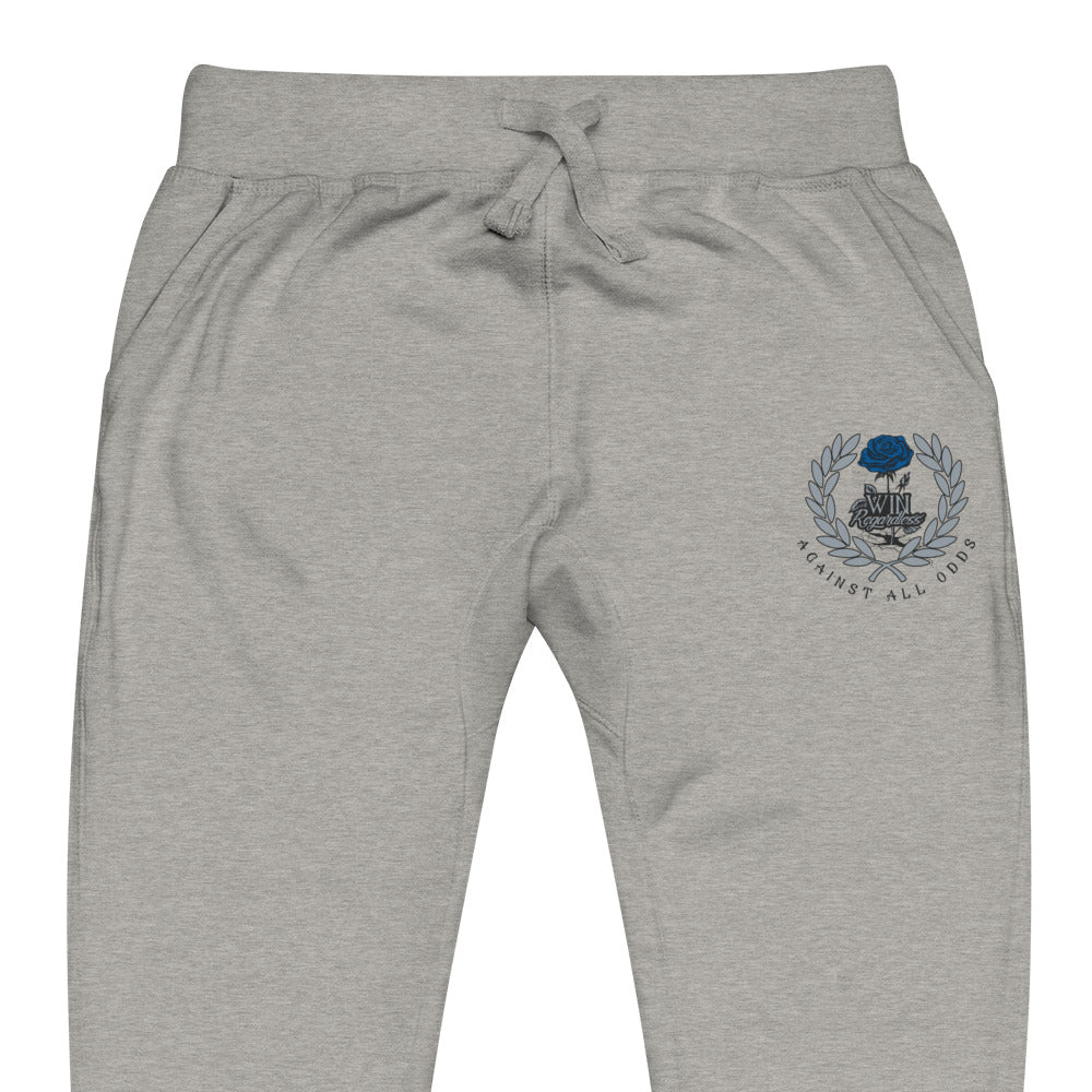 Win (blue rose) Unisex fleece sweatpants