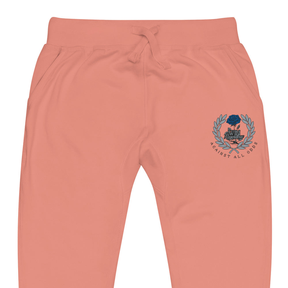 Win (blue rose) Unisex fleece sweatpants