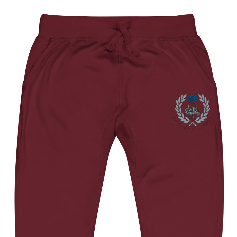 Win (blue rose) Unisex fleece sweatpants