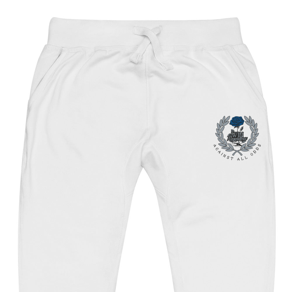 Win (blue rose) Unisex fleece sweatpants