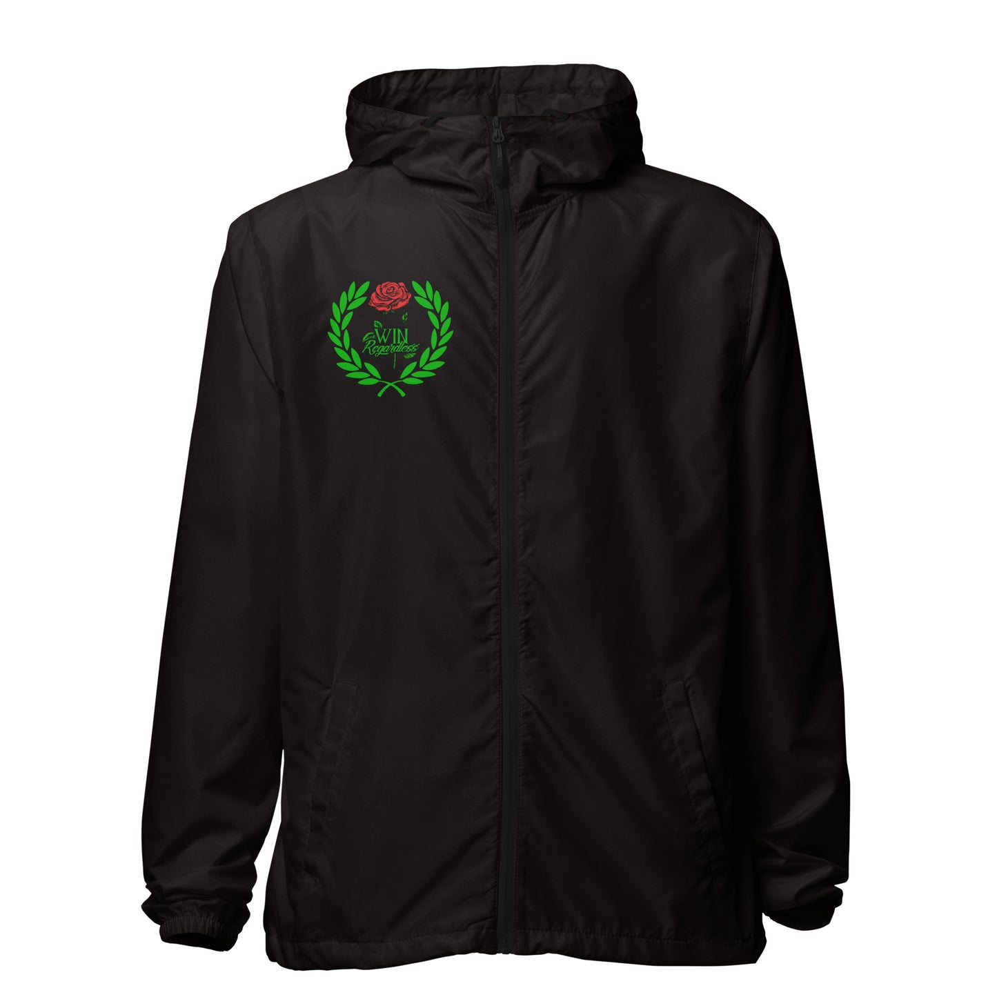 Win Regardless zip up windbreaker