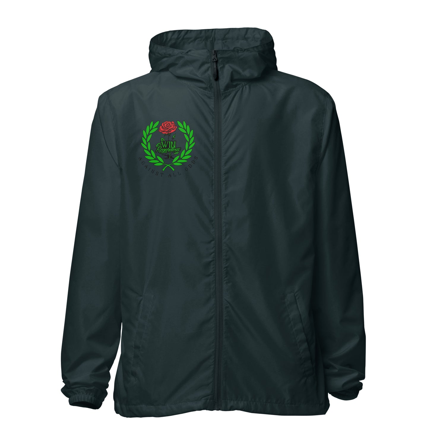 Win Regardless zip up windbreaker