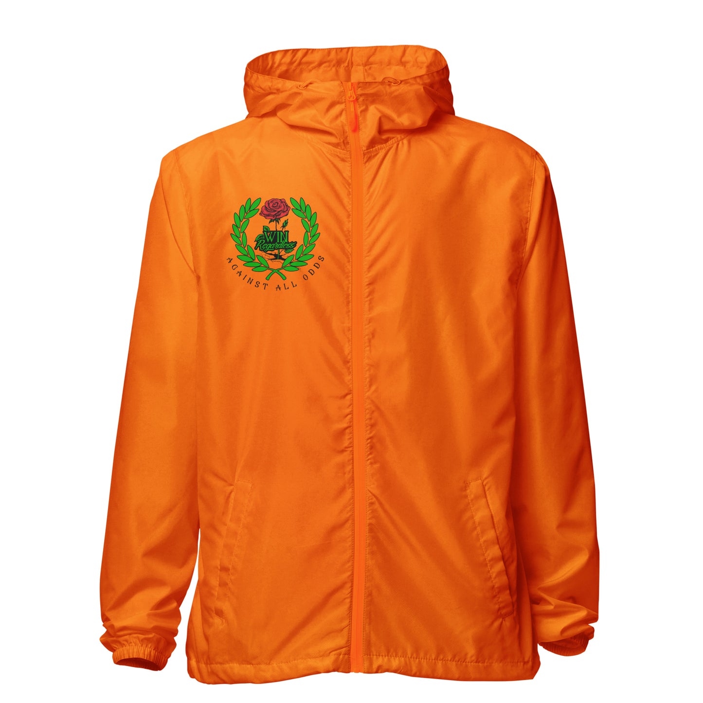 Win Regardless zip up windbreaker